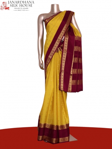 Pure Mysore Crepe Silk Saree
